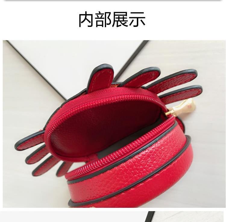 Purse Leather Coin Faux Cartoon Crab