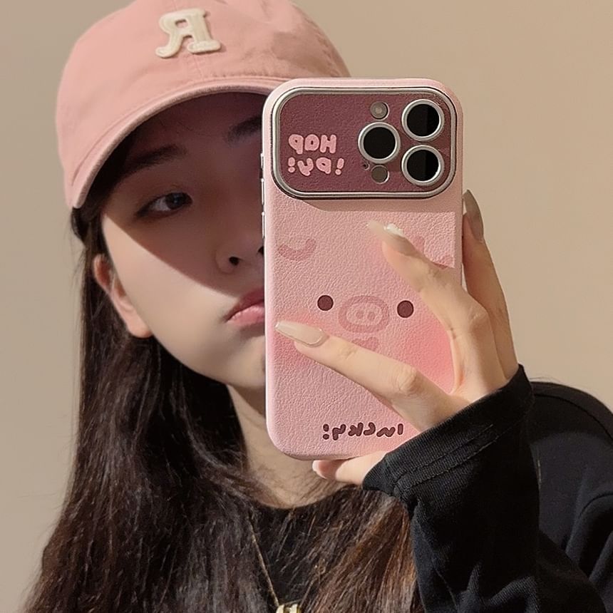 Faux Animal Phone Case Leather