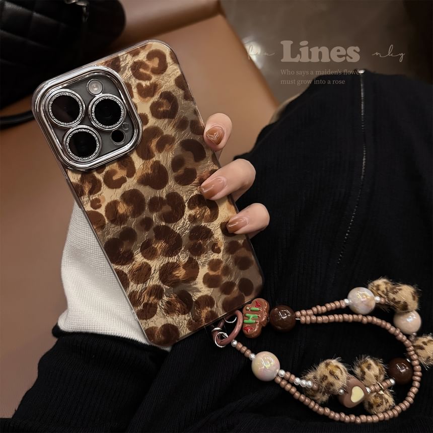 Phone Leopard Set Strap / Case Print