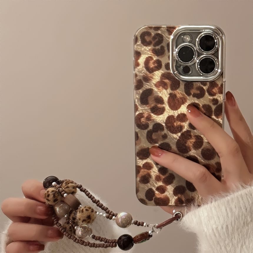 Phone Leopard Set Strap / Case Print