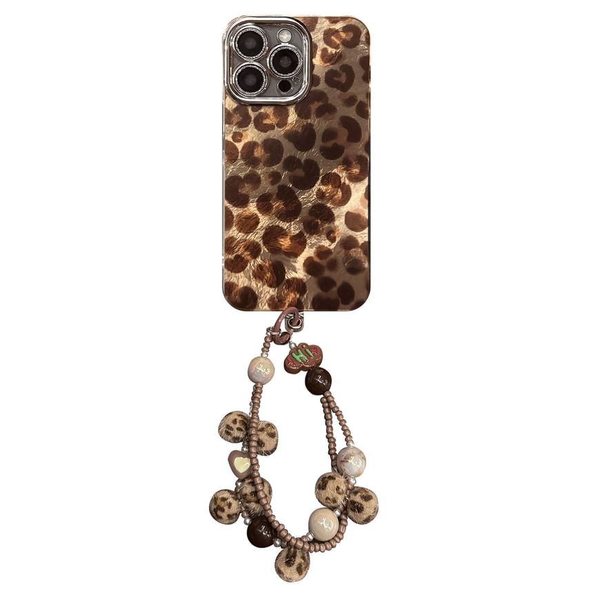Phone Leopard Set Strap / Case Print