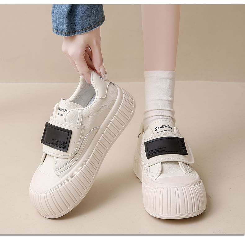 Hook-And-Loop Platform Sneakers