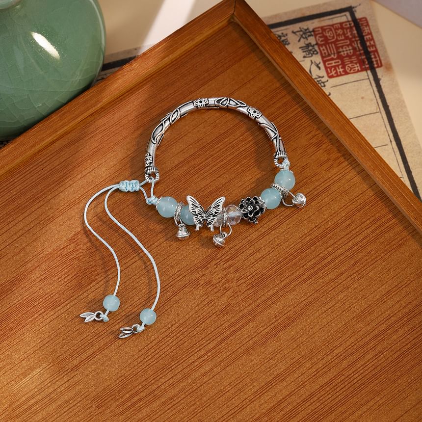 Butterfly Bead Alloy Bracelet