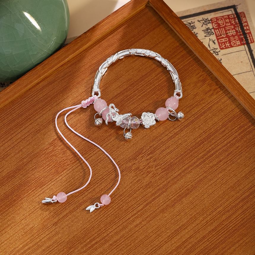 Butterfly Bead Alloy Bracelet