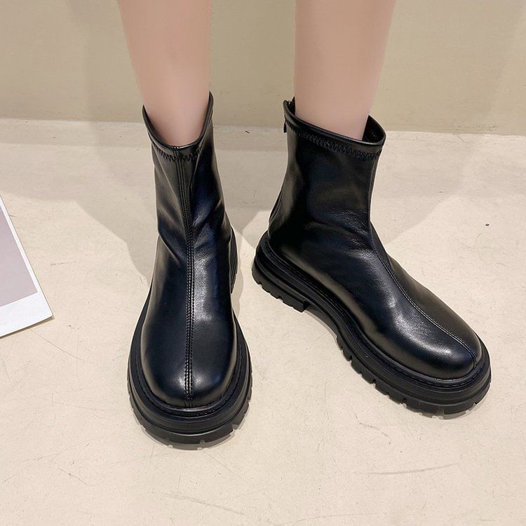 Boots Short Platform Zip