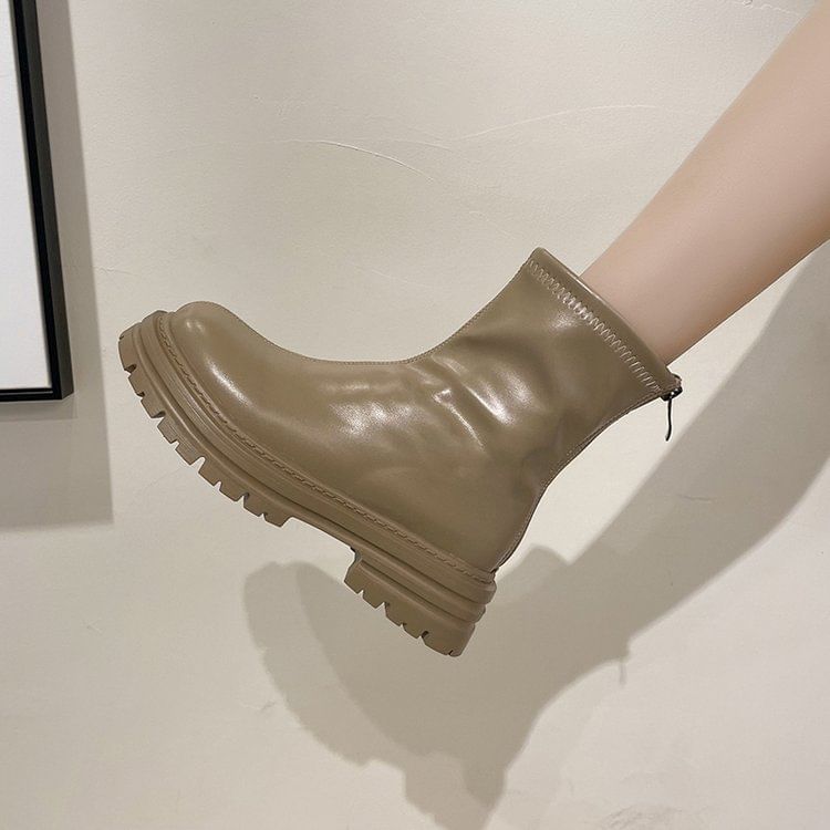 Boots Short Platform Zip