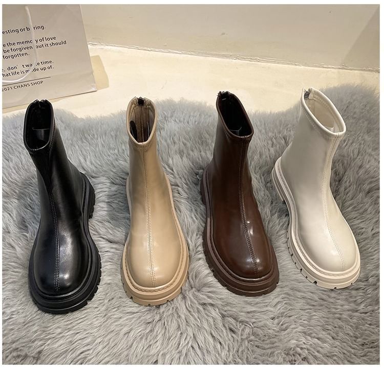 Boots Short Platform Zip