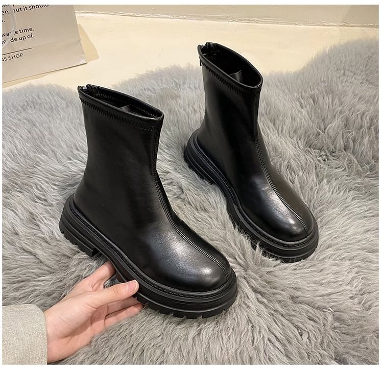 Boots Short Platform Zip