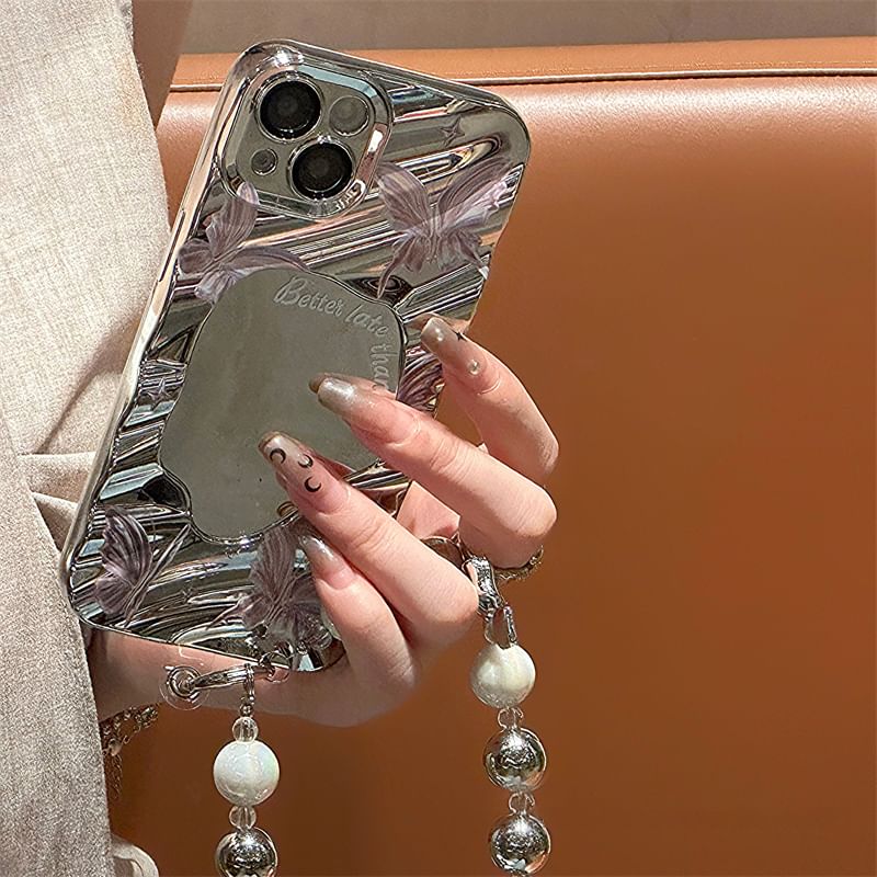 Phone Butterfly Case Strap Set / Mirrored