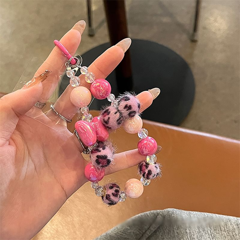 Print / Leopard Case Phone Dog Set Strap