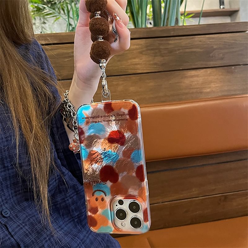 Pom Case Phone Smiley / Set Strap