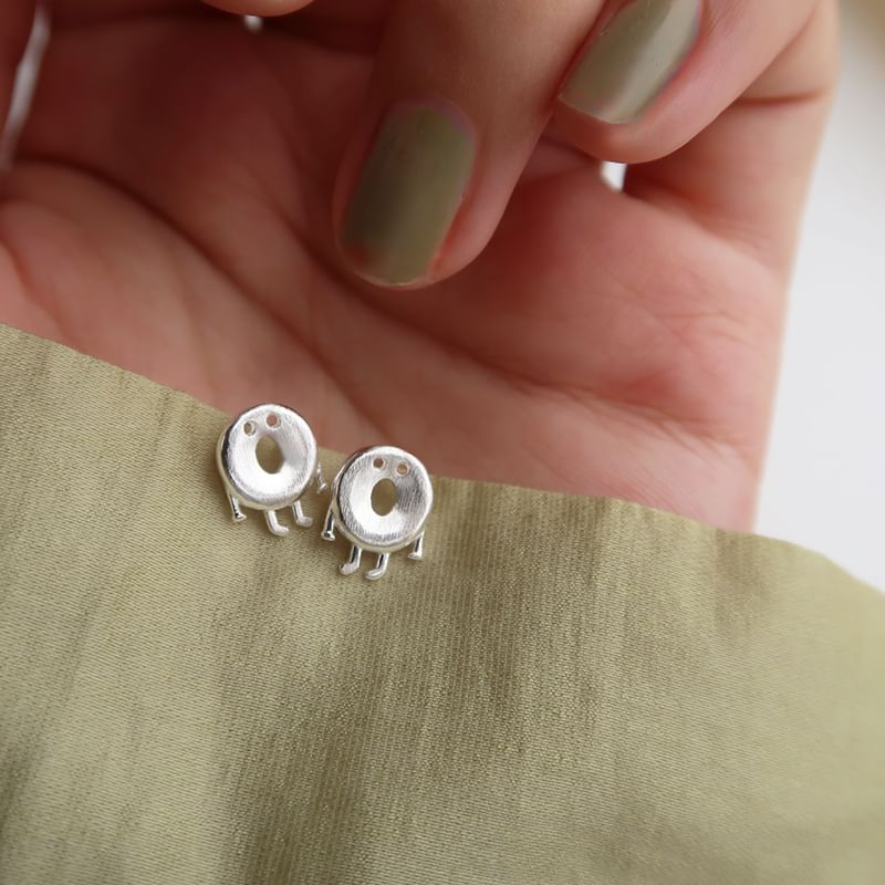 Sterling Earring Silver 925 Cartoon Stud