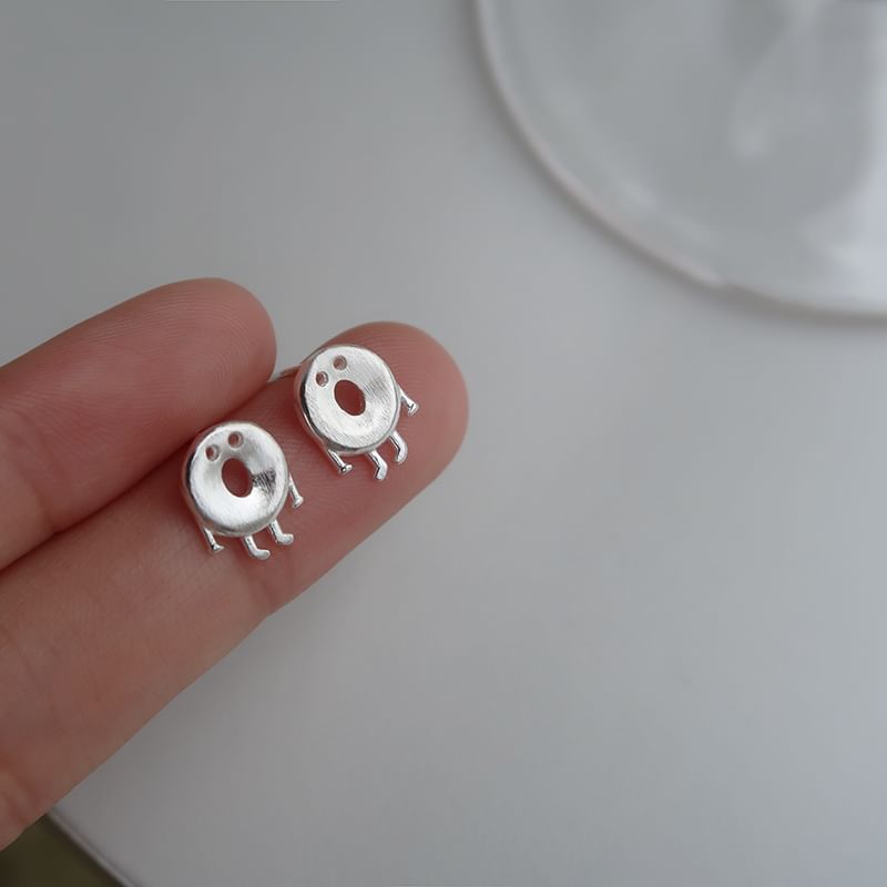 Sterling Earring Silver 925 Cartoon Stud