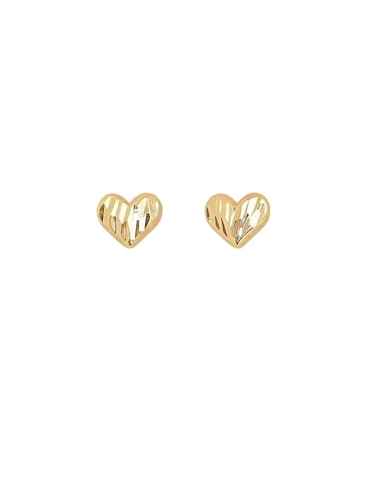 Stud Silver Heart Earring 925 Sterling