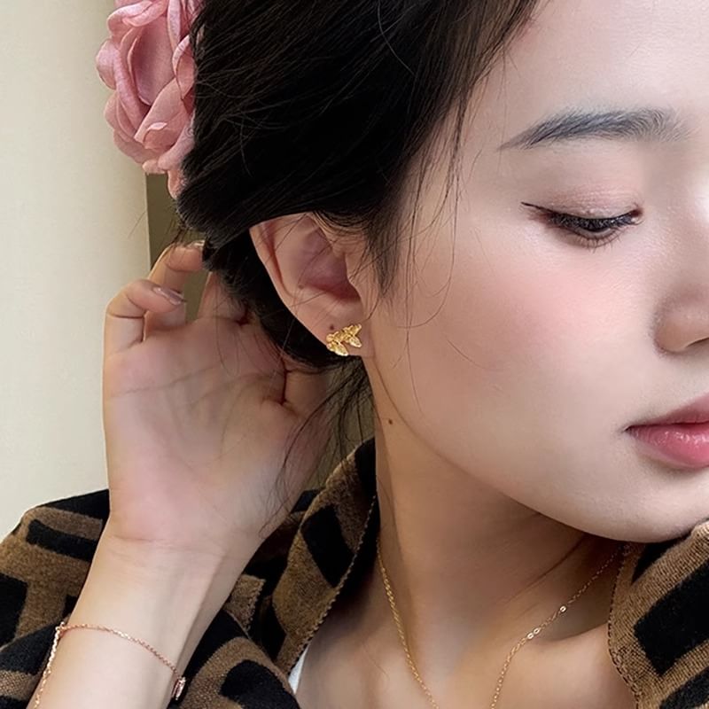 925 Sterling Silver Earring Butterfly Stud