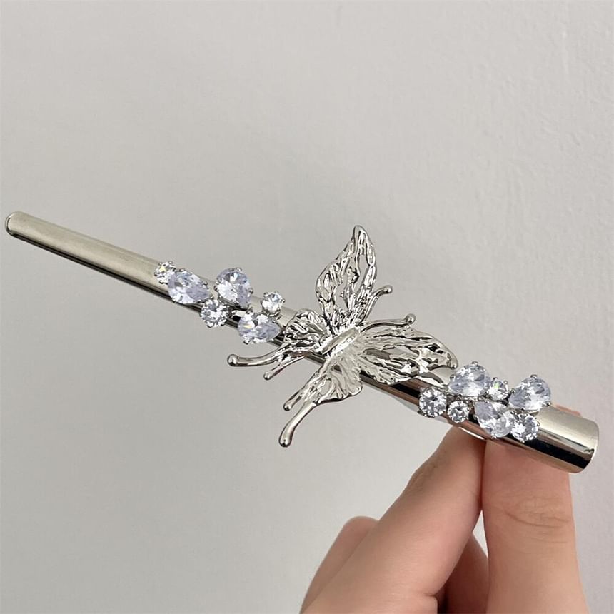 Butterfly Rhinestone Alloy Hair Clip (Various Designs)