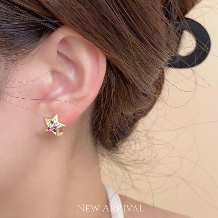 Star Rhinestone Earrings