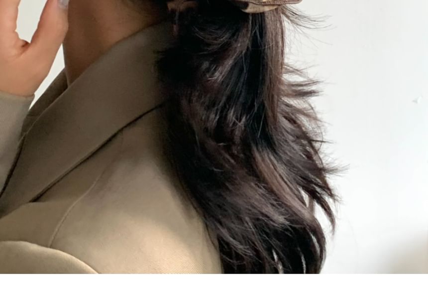 Hair Scrunchie Print Leopard