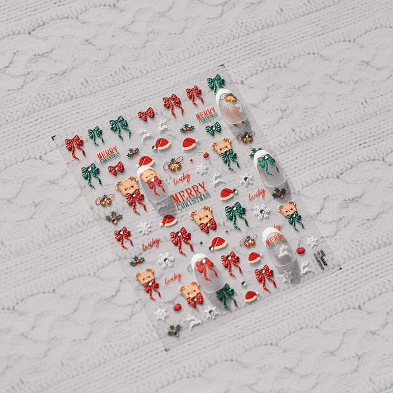 Christmas Cartoon Nail Art Stickers