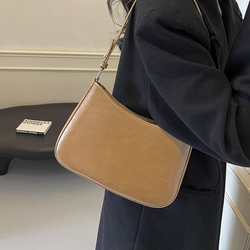 Shoulder Leather Faux Bag