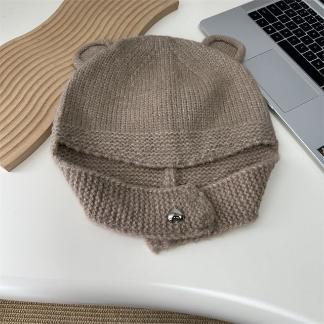 Ear Balaclava Knit Bear