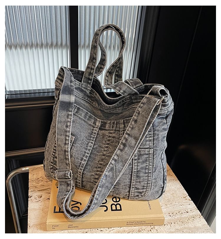 Denim Washed Bag Crossbody