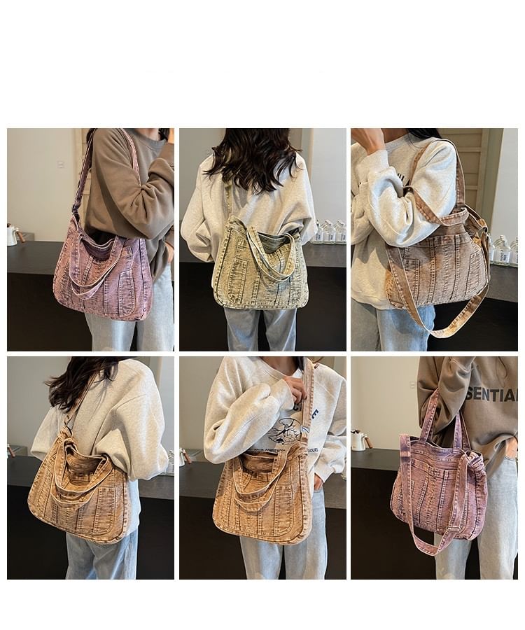 Denim Washed Bag Crossbody