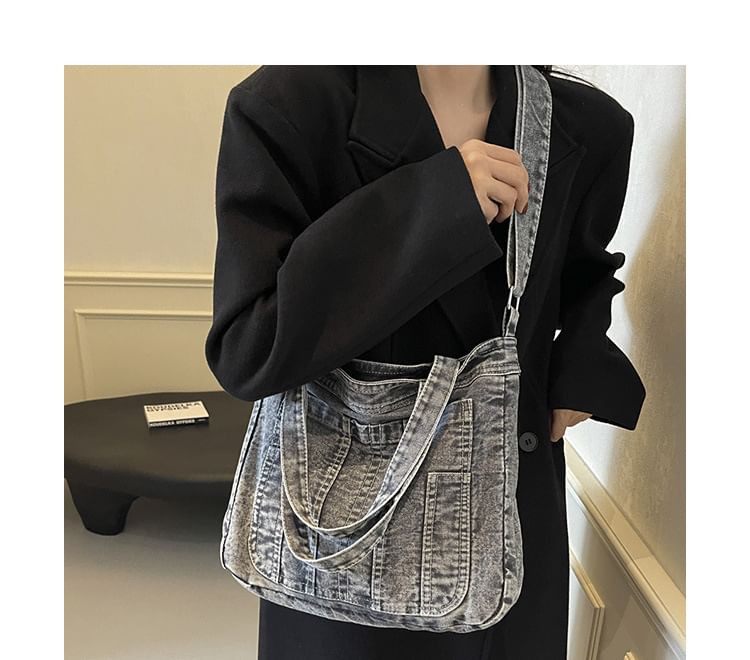 Denim Washed Bag Crossbody