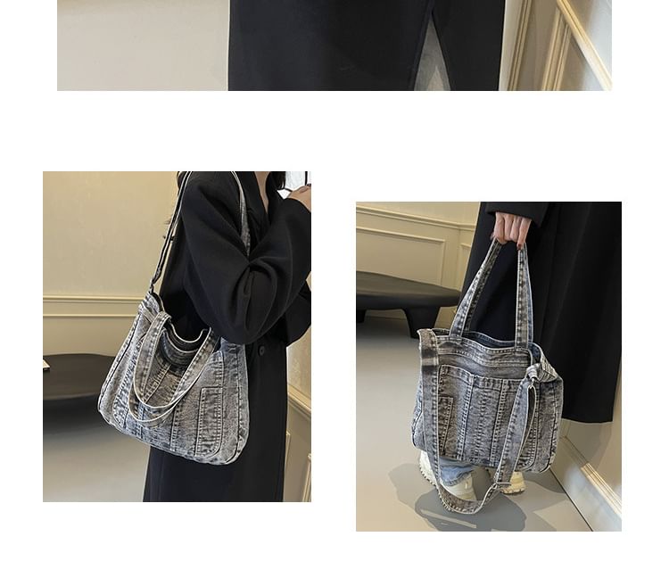 Denim Washed Bag Crossbody