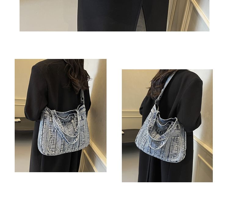 Denim Washed Bag Crossbody
