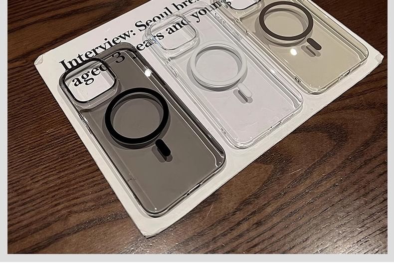 with Case Phone MagSafe) (Compatible Magnetic Transparent