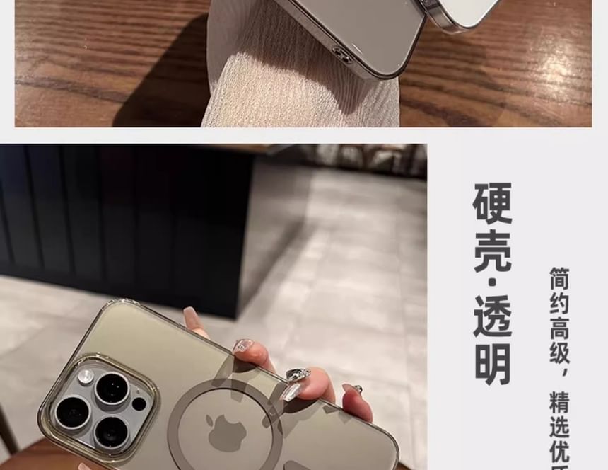 with Case Phone MagSafe) (Compatible Magnetic Transparent