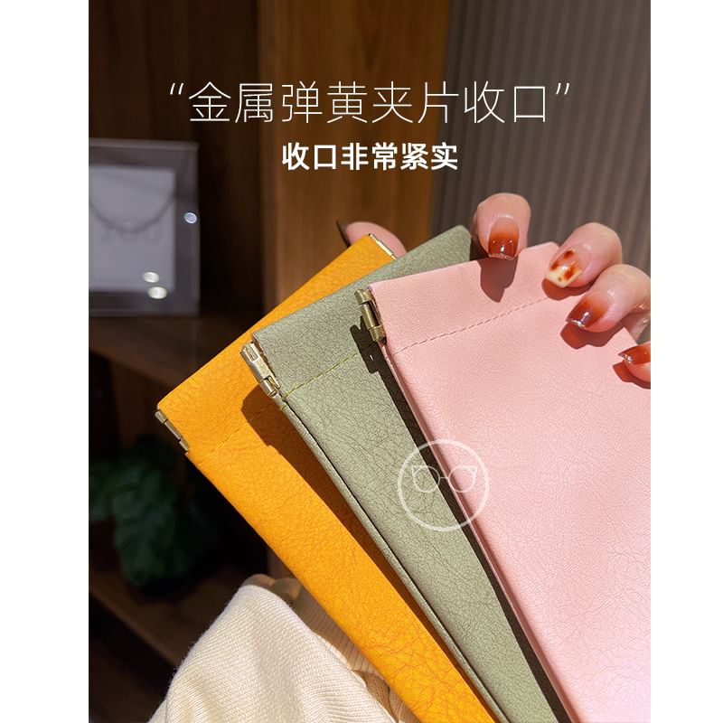 Leather Faux Glasses Case