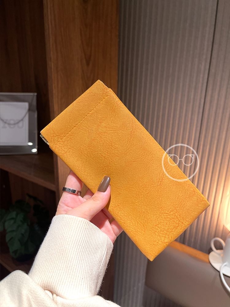 Leather Faux Glasses Case