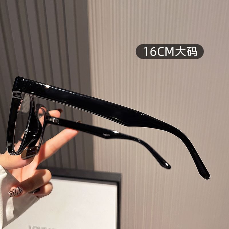 Light Blue Square Glasses Blocking