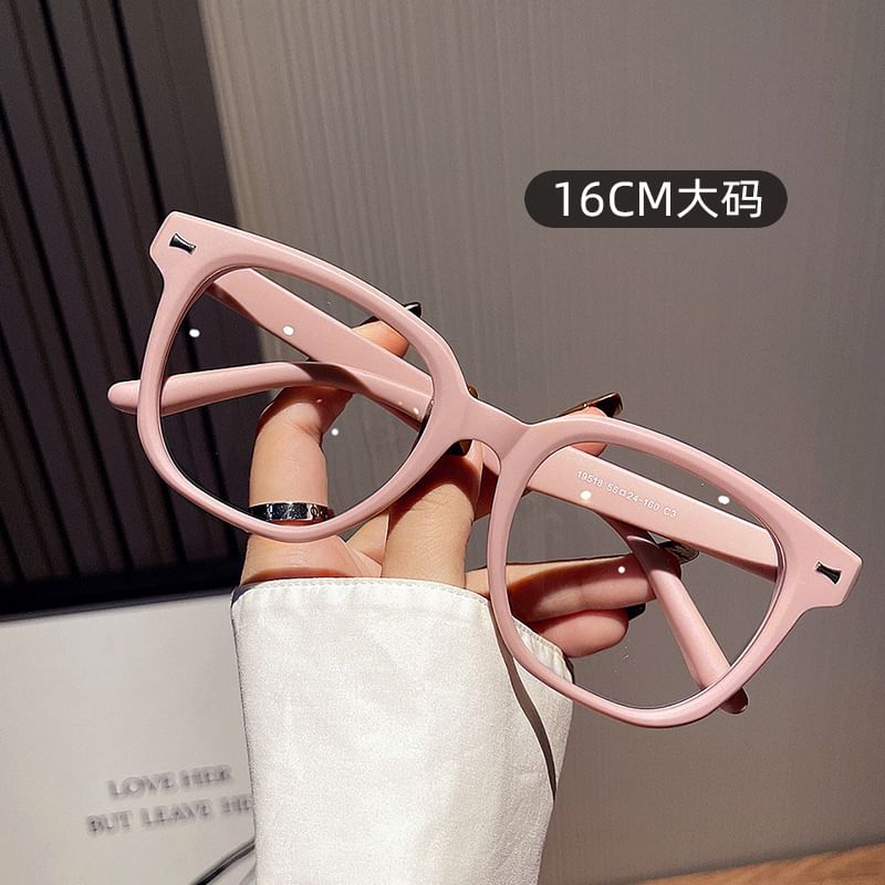 Light Blue Square Glasses Blocking