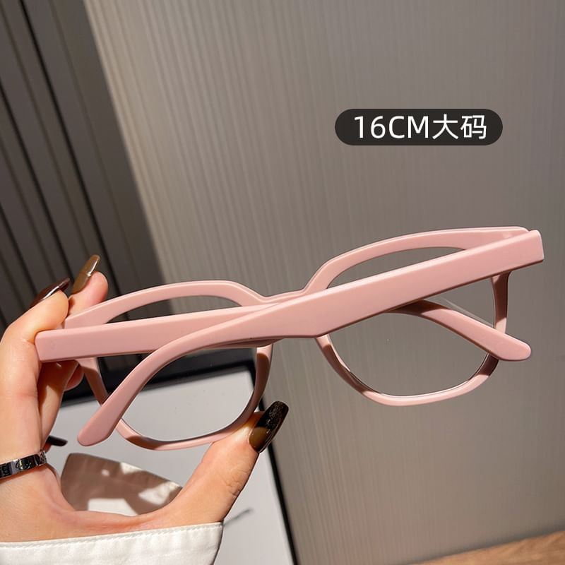 Light Blue Square Glasses Blocking