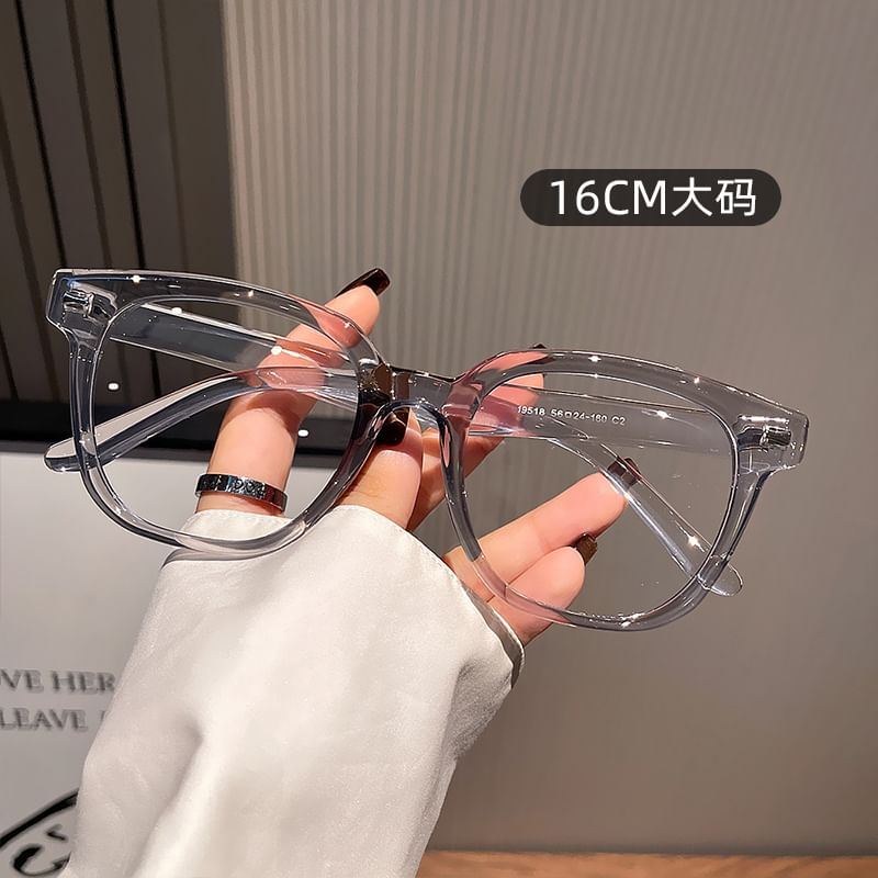 Light Blue Square Glasses Blocking