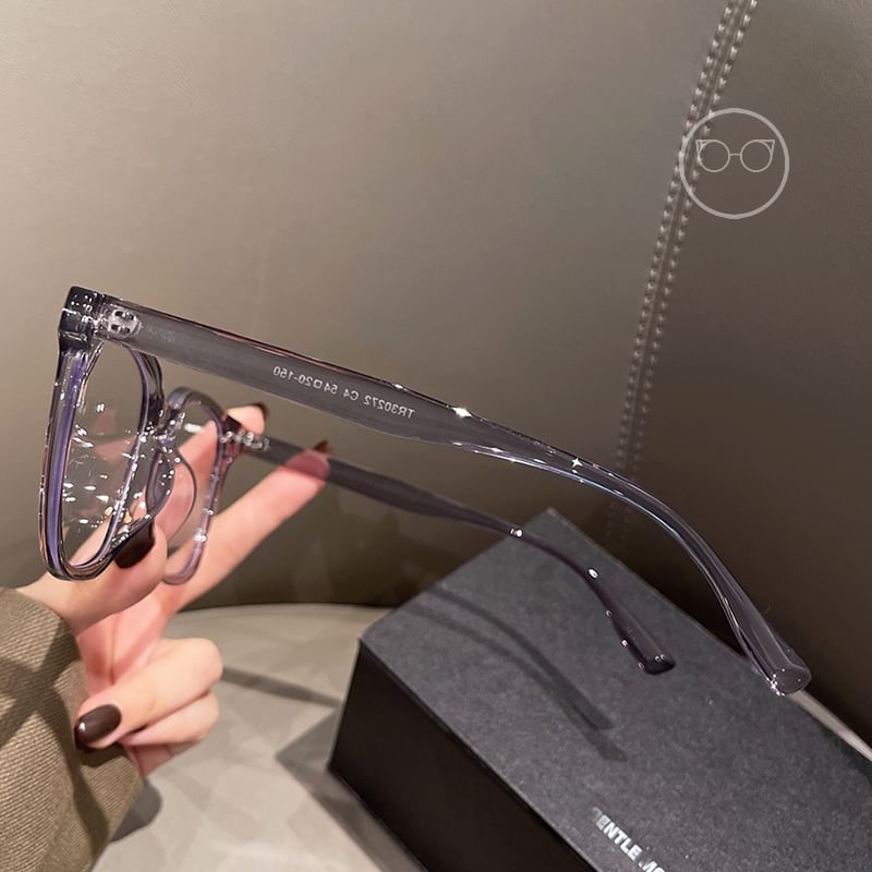 Glasses Light Blue Square Blocking