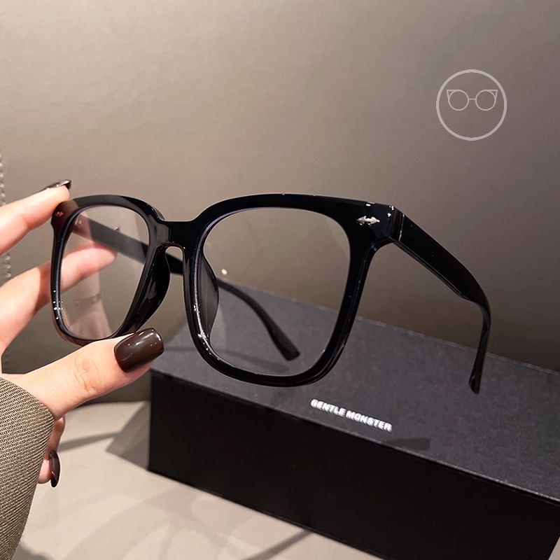 Glasses Light Blue Square Blocking