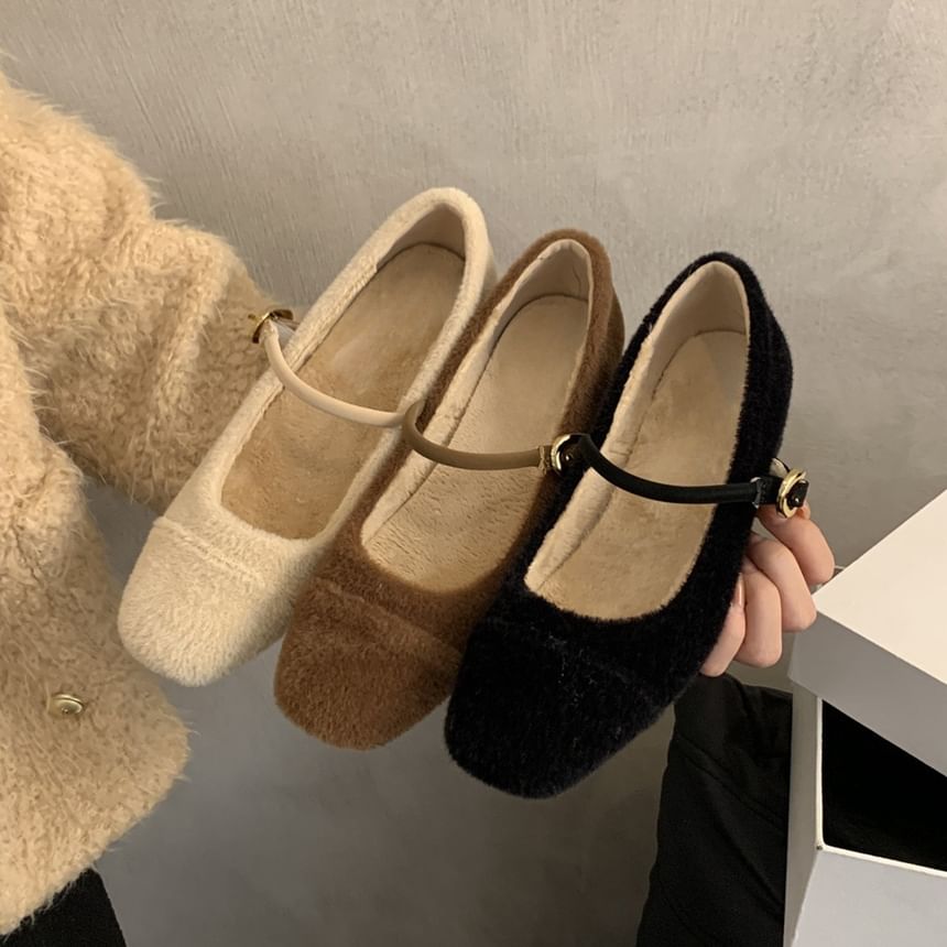 Plain Pumps Heel Low Mary Jane