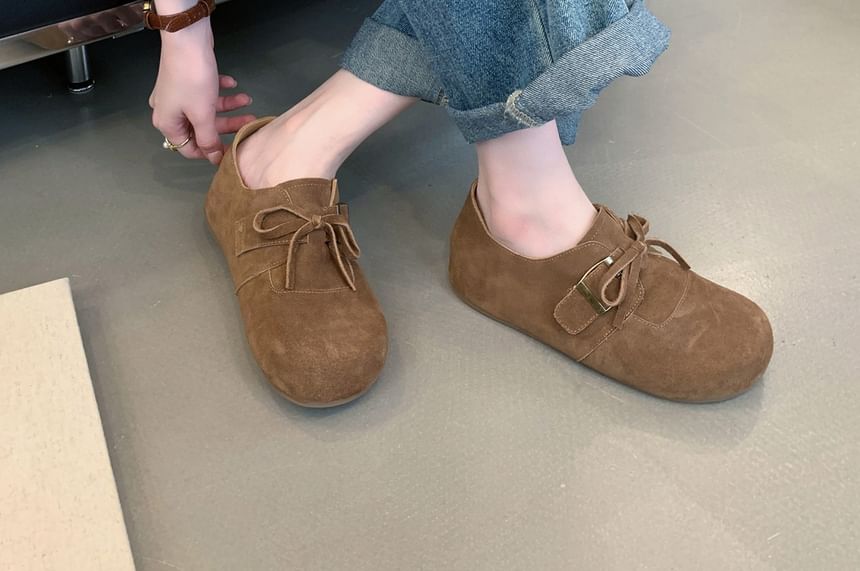 Lace-Up Shoes Velvet