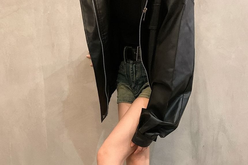 Short Heel High Leopard Pointed Print Boots