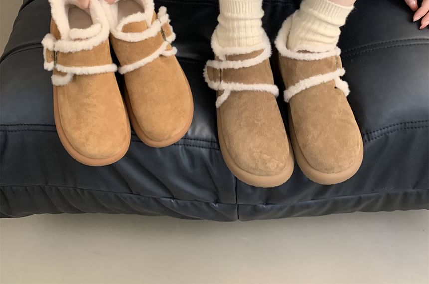 Snow Boots Buckled Ankle