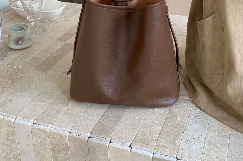 Faux Crossbody Bag Leather Pouch With