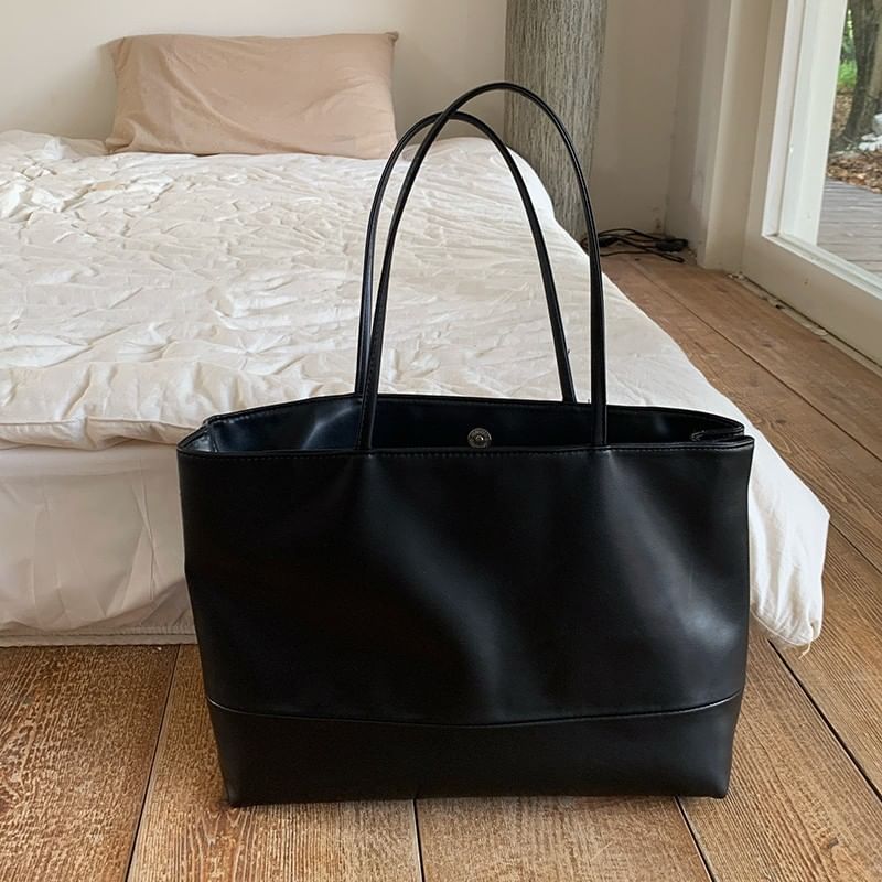 Bag Tote Leather Faux