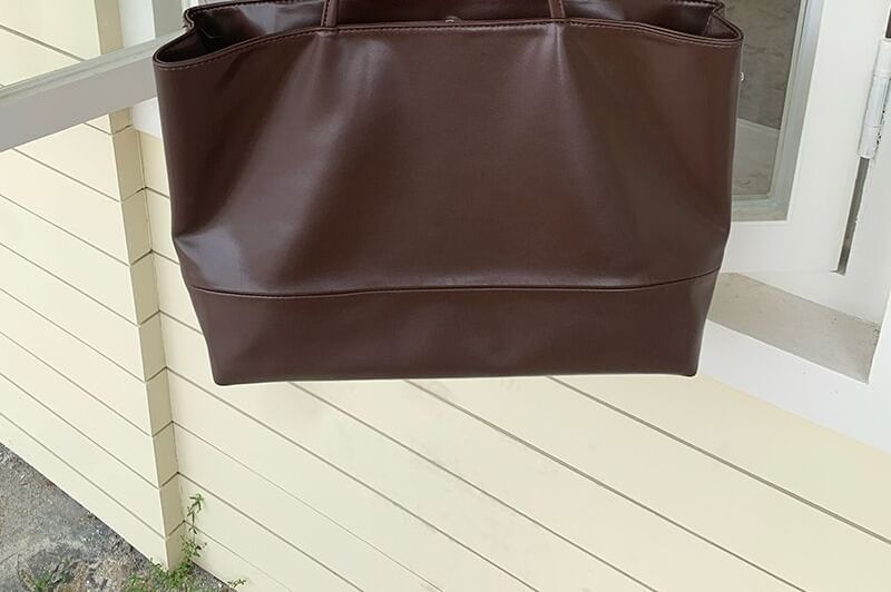 Bag Tote Leather Faux