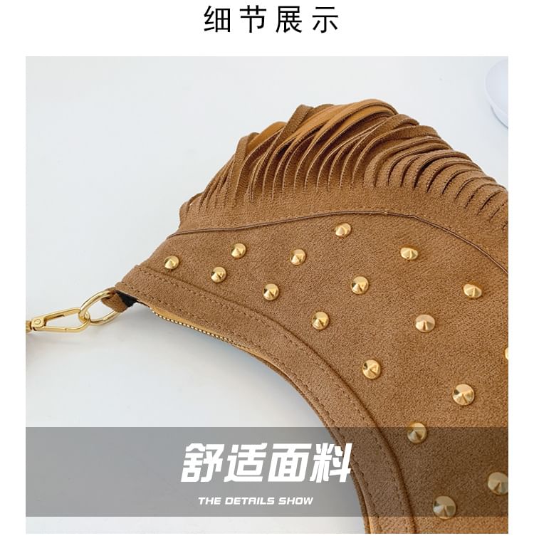 Crossbody Bag Tassel Studded