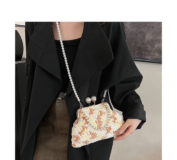 Faux Bag Crossbody Pearl Patterned