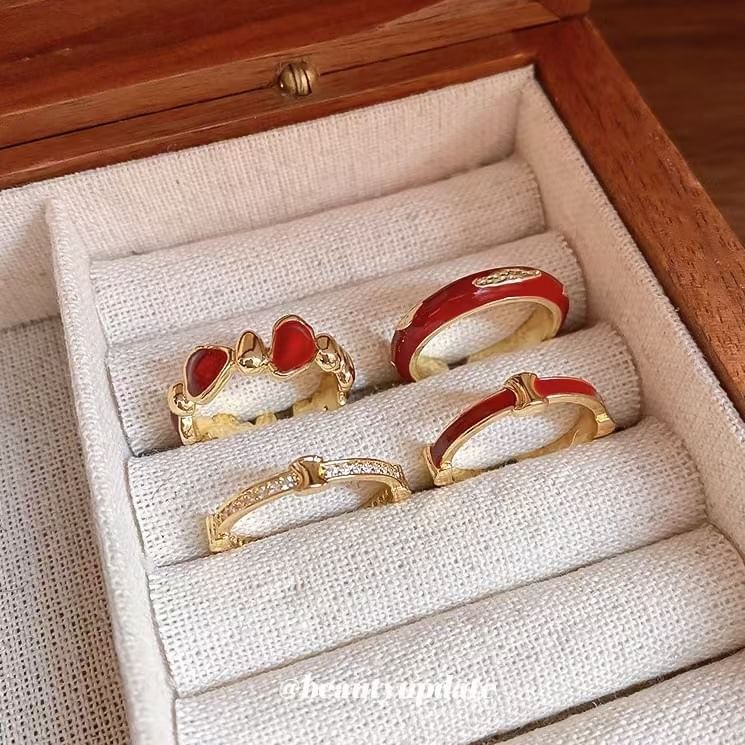 Geometry Open Ring Rhinestone /